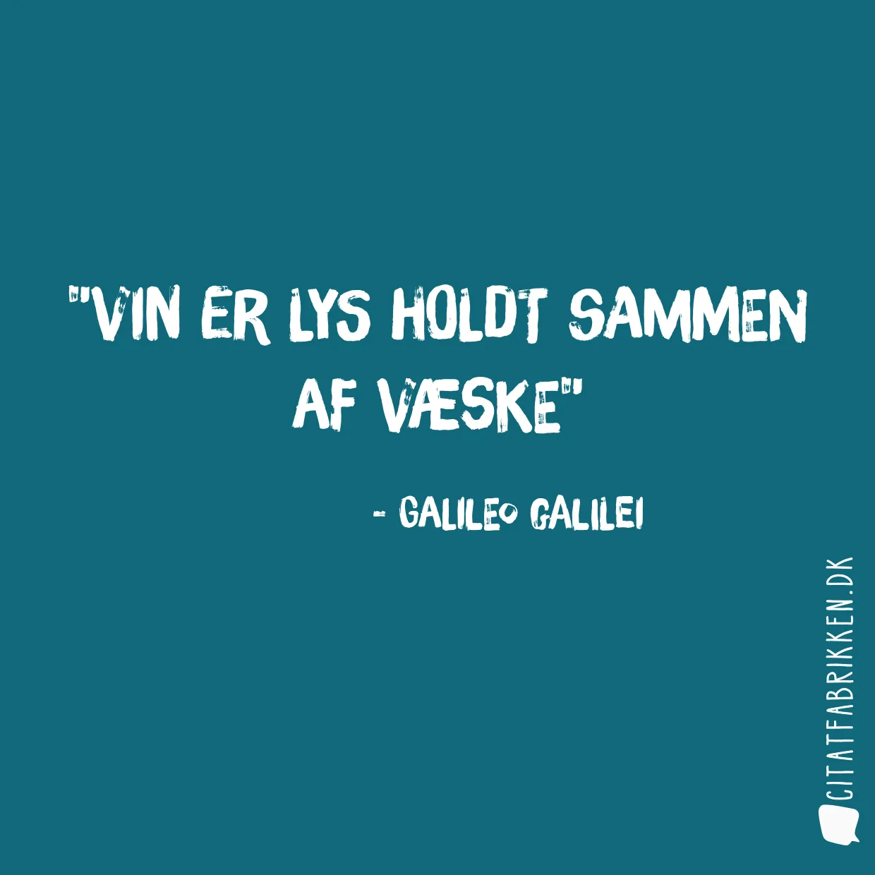 Vin er lys holdt sammen af væske