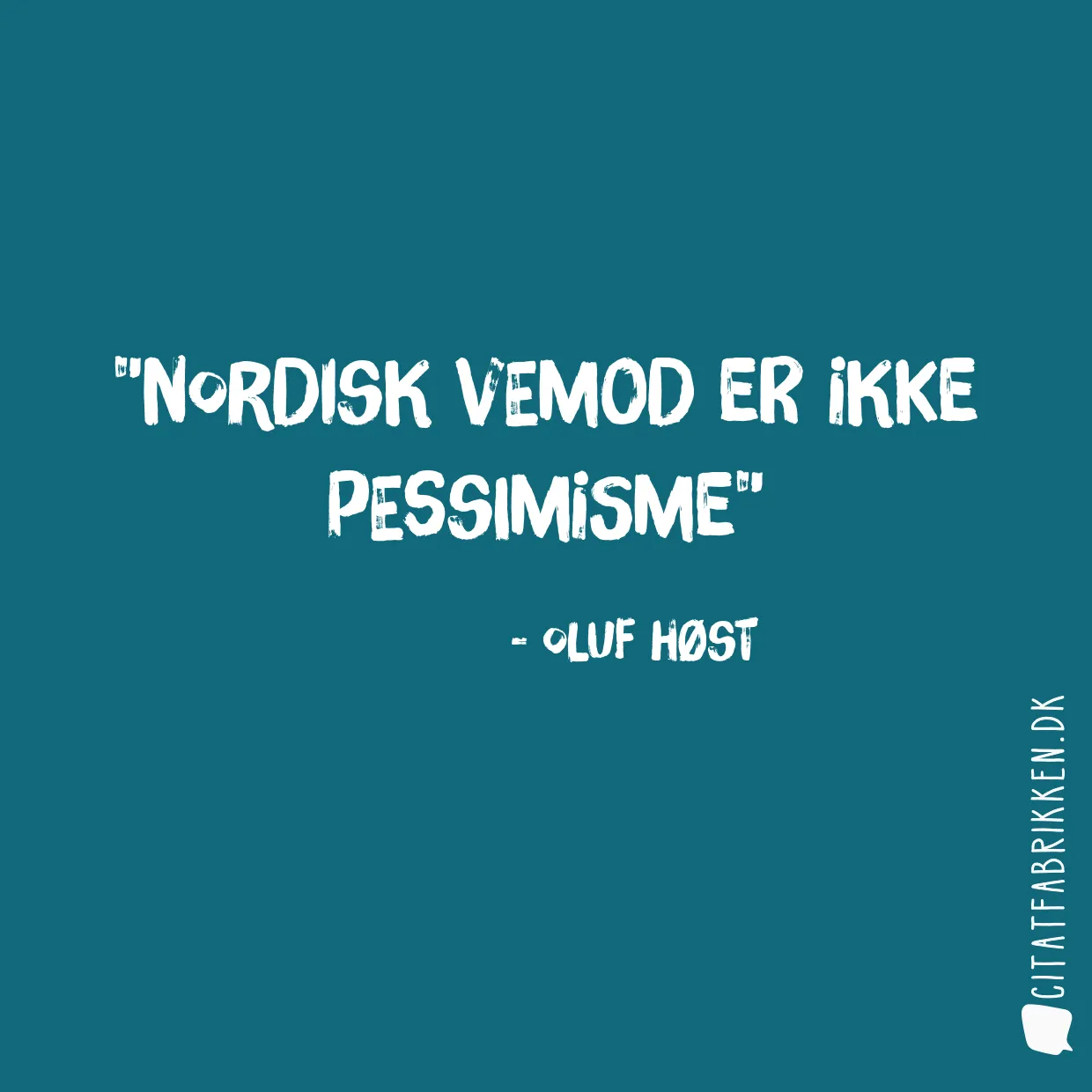 Nordisk vemod er ikke pessimisme